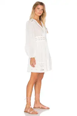 Zimmermann Realm Embroidered Panel Dress White Size 8 for rent on The Volte - image 3