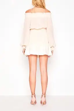 Alice McCall You’re The Best Off The Shoulder Dress Beige Size 6 for rent on The Volte - image 3