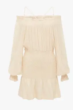 Alice McCall You’re The Best Off The Shoulder Dress Beige Size 6 for rent on The Volte - image 4