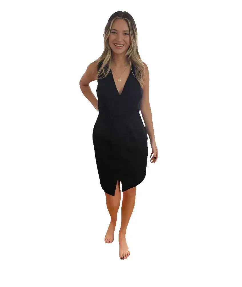 Camilla and Marc Venice Dress Black Size 10 for rent on The Volte - main image