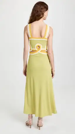 Christopher Esber Looped Verner Bind Dress Green Size 8 for rent on The Volte - image 3