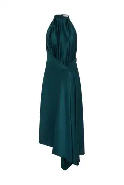 Bianca Spender Petrol Silk Isabella Dress Green Size 8 for rent on The Volte - image 5