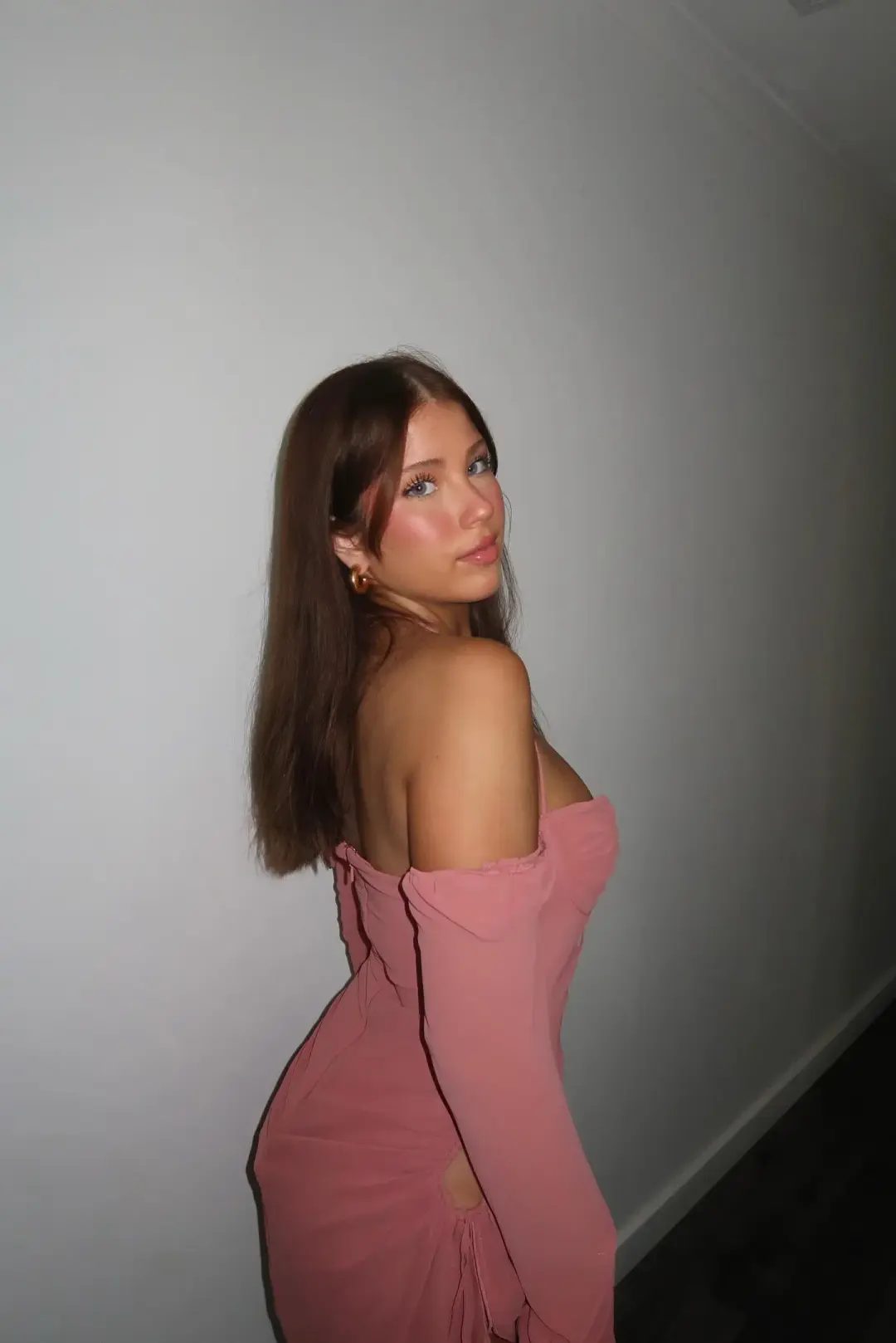 House of CB Baby Mini Dress Pink for rent on The Volte - main image