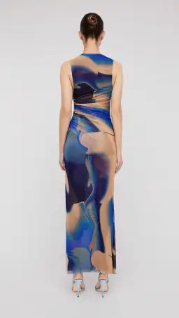 Scanlan Theodore Italian Watercolour Dress Multi Size 6/XS for rent on The Volte - image 3