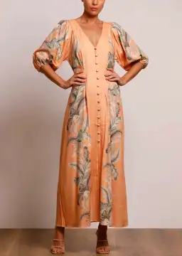 Pasduchas Horizon Midi Dress Earth Size 10 for rent on The Volte - image 4