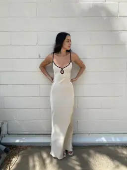 Bec & Bridge Cedar Maxi Dress Oyster Size 8