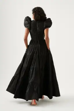 Aje Statuesque Tiered Gown Black Size 8 / S for rent on The Volte - image 2