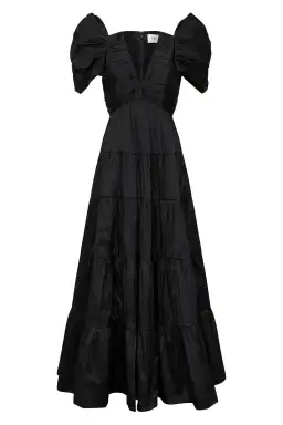 Aje Statuesque Tiered Gown Black Size 8 / S for rent on The Volte - image 3