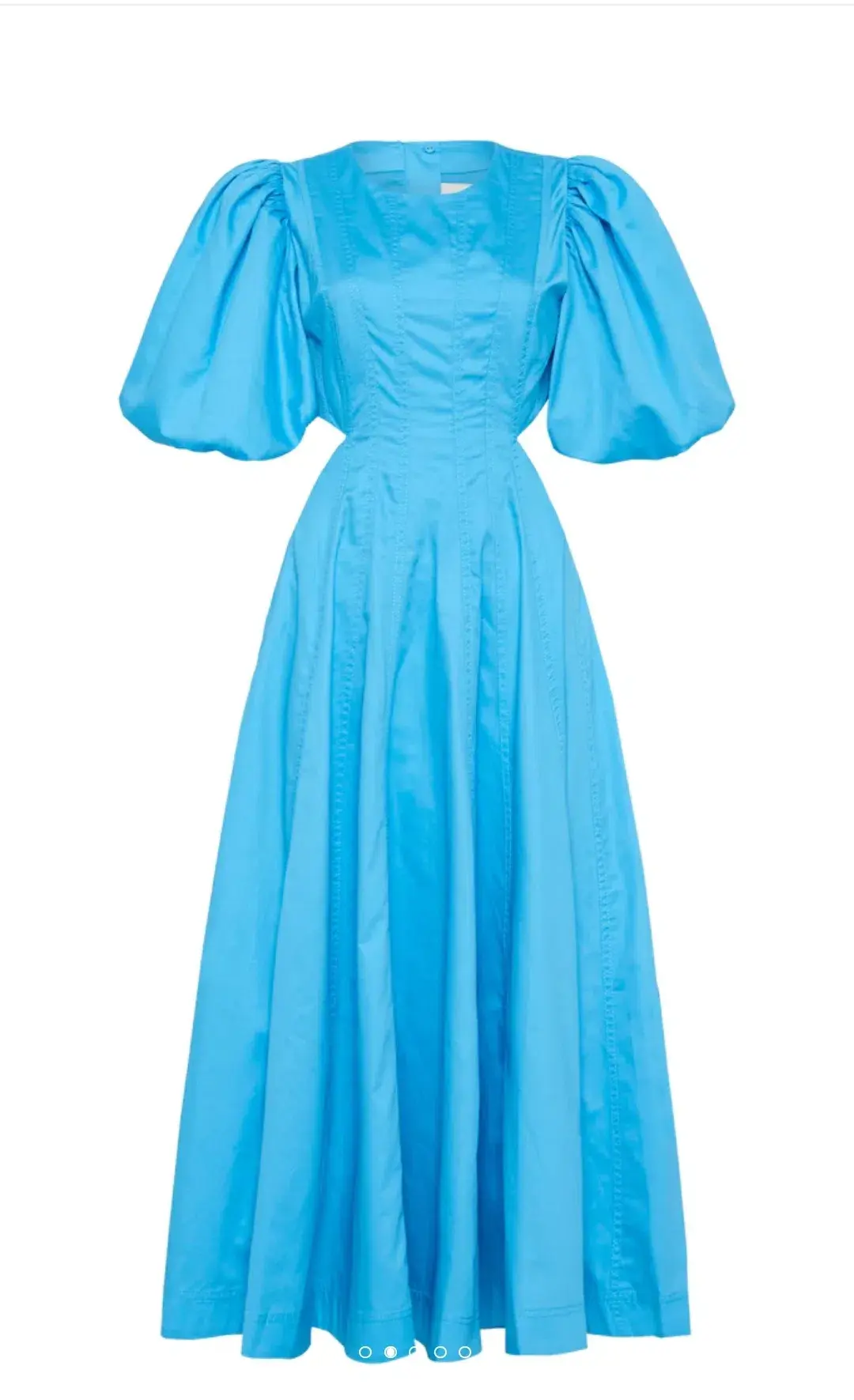 Aje Fallingwater Cut Out Midi Dress Cerulean Blue Size 10 / M for rent on The Volte - main image