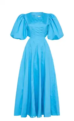 Aje Fallingwater Cut Out Midi Dress Cerulean Blue Size 10 / M for rent on The Volte - image 3