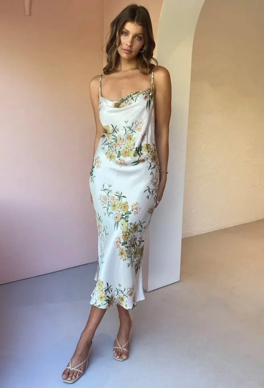 Bec&Bridge Louella Midi Dress Floral Size 8 / S for rent on The Volte - main image