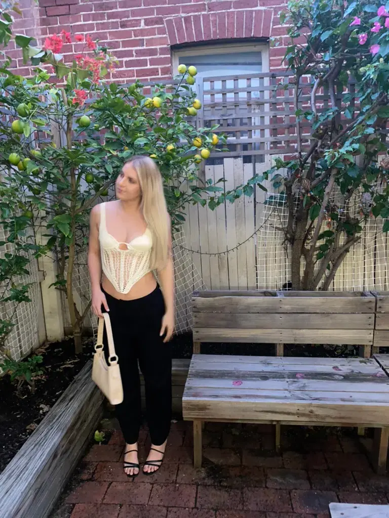 Dion Lee Crochet Corset Cream Size XS/Au 6 for rent on The Volte - main image