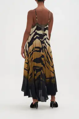 Camilla The Tame My Tiger Gather Neck Halter Maxi Dress Print Size AU 8 for rent on The Volte - image 2