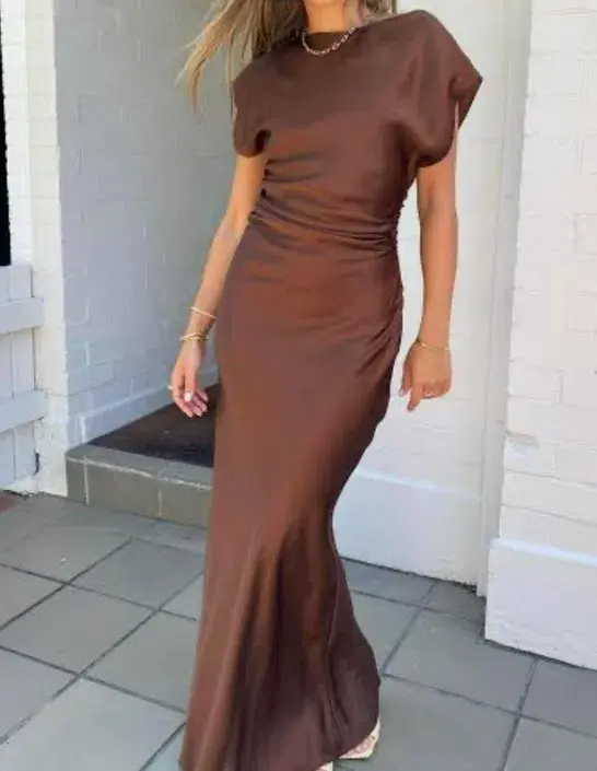 Camilla and Marc Eclar Dress Brown Size 8 for rent on The Volte - main image