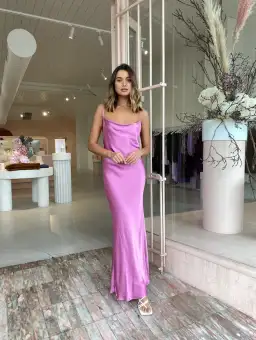 Bec & Bridge Lucie Maxi Dress Fuchsia Pink Size 8 for rent on The Volte - image 3