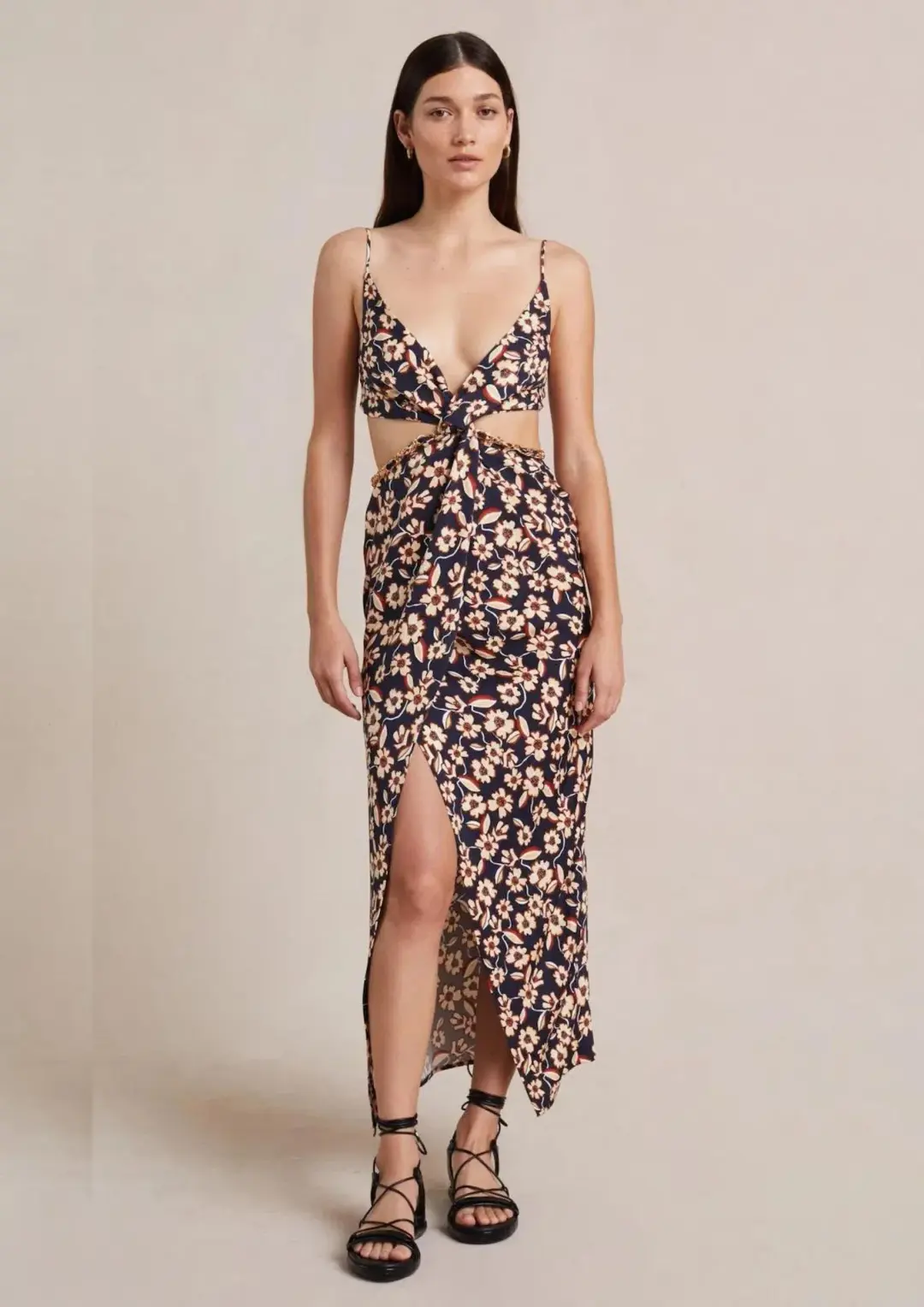 Bec & Bridge Modern Romance Twist Maxi Dress Floral Size 6 for rent on The Volte - main image