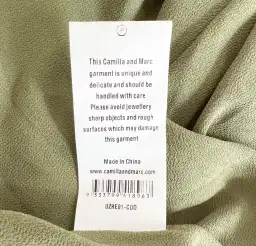 Camilla And Marc Tatami Full Maxi Dress Green Animal Print Size 8