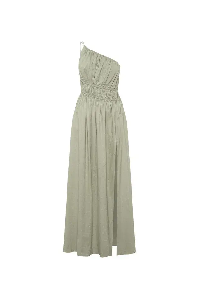 Camilla and Marc Sevilla Asymmetric Dress Green Size 6 for rent on The Volte - main image