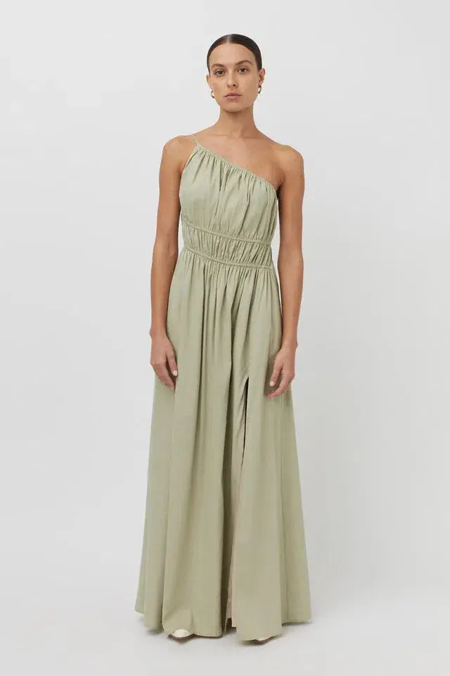 Camilla and Marc Sevilla Asymmetric Dress Green Size 6 for rent on The Volte - main image