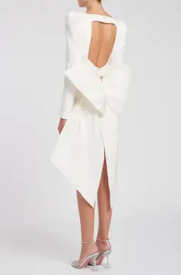 Rebecca Vallance Monique Mini Dress Ivory Size 6 for rent on The Volte - image 3