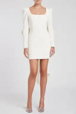 Rebecca Vallance Monique Mini Dress Ivory Size 6 for rent on The Volte - image 1