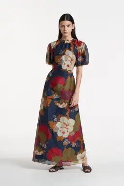 Sir the Label Bonita Puff Sleeve Gown Floral Size 1 / Au 8 for rent on The Volte - image 2