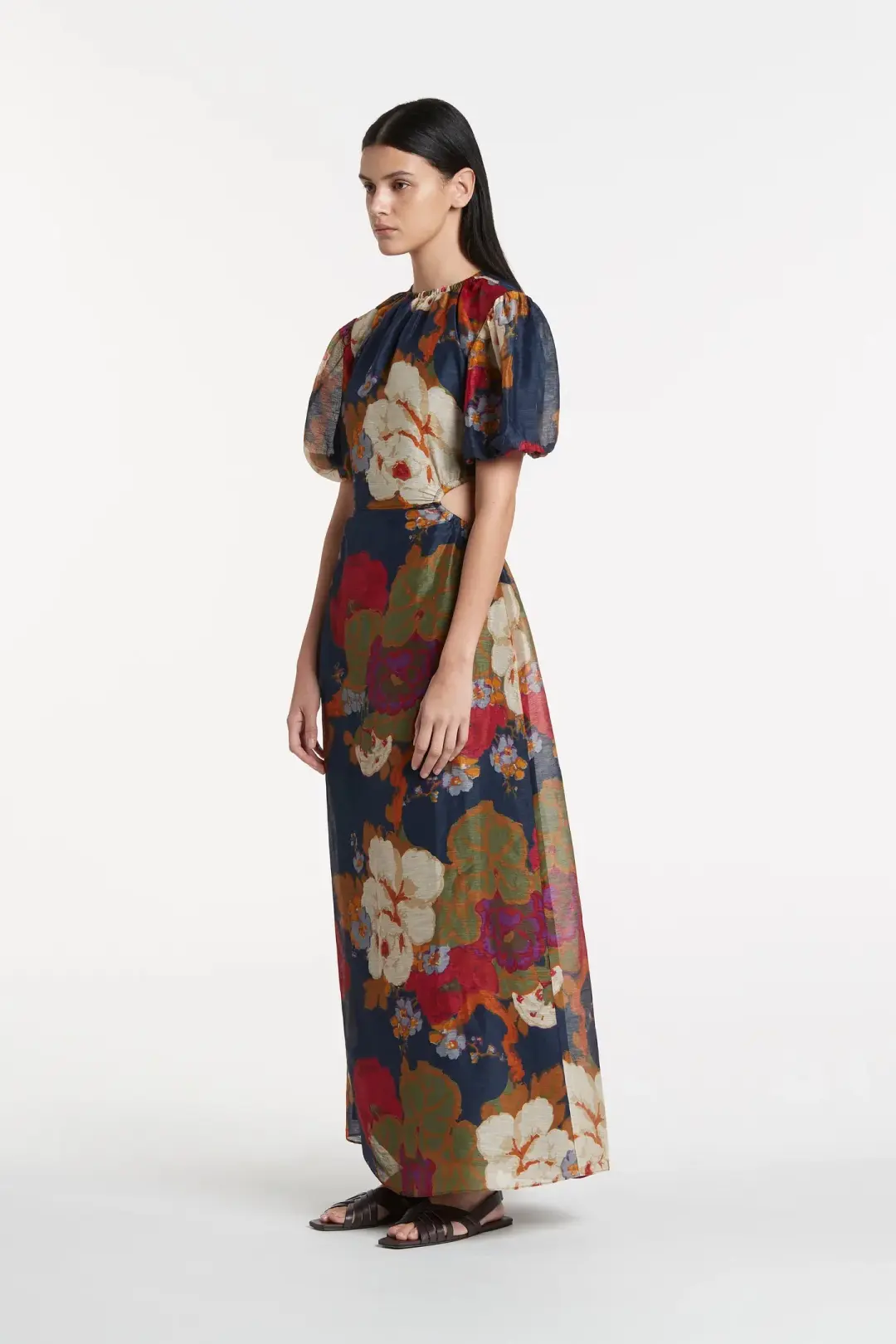 Sir the Label Bonita Puff Sleeve Gown Floral Size 1 / Au 8 for rent on The Volte - main image