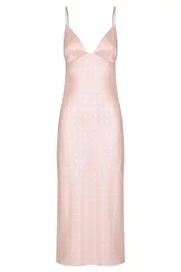 Shona Joy Bias Slip Midi Dress in Strawberry/Cream Spot Size 10 for rent on The Volte - image 3