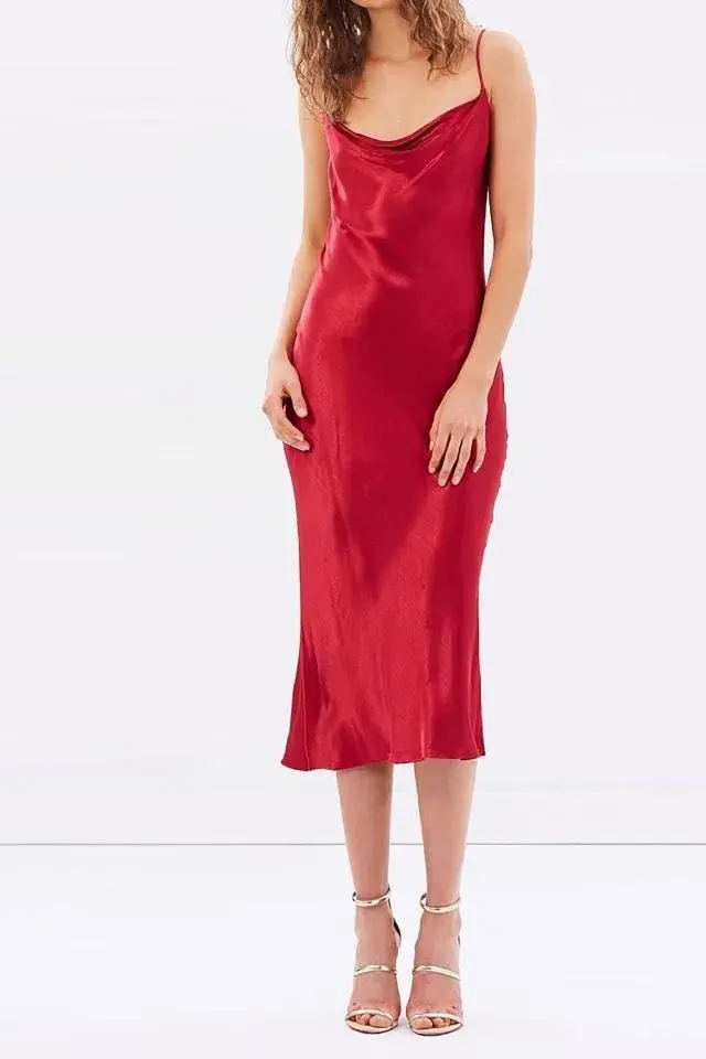 Bec & Bridge Decadent Slip Dress Red Size 8 for rent on The Volte - main image