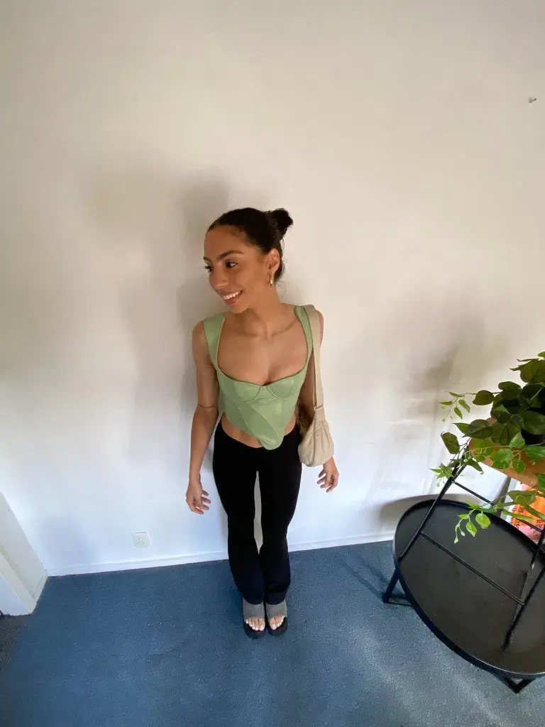 Amiss the Label Diane Corset Green Size XXS / AU 4 for rent on The Volte - main image