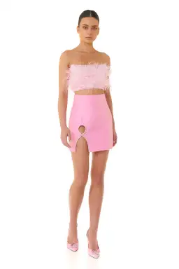 Eliya The Label Heather Crop Top and Simone Skirt Set Pink Size M / Au 10