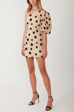 Torannce One Spot Mini Dress Beige Size 6 / XS for rent on The Volte - image 2