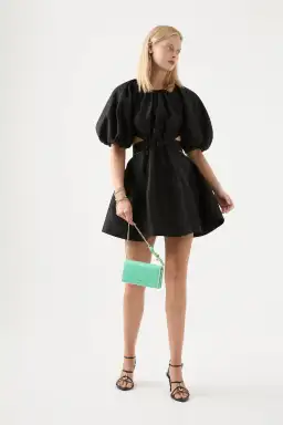 Aje Mimosa Cut Out Mini Dress Black Size 6 for rent on The Volte - image 1