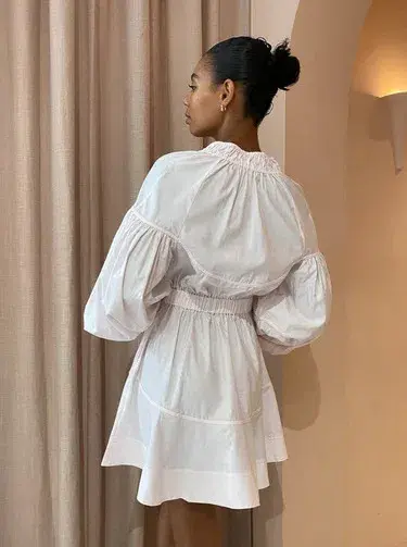 Acler Marquis Mini Dress Shell Pink Size AU 12 - Image 3