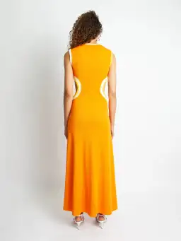 Christopher Esber Fran Verner Bind Tank Dress Orange Size 12 for rent on The Volte - image 2