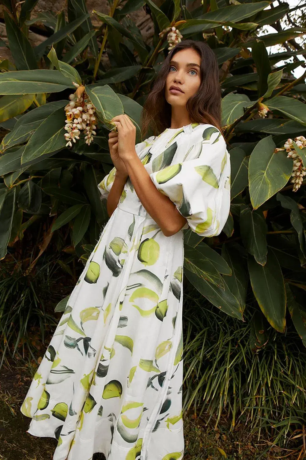 Aje Zest Midi Dress Print Size 6 / XS for rent on The Volte - main image