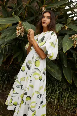 Aje Zest Midi Dress Print Size 6 / XS for rent on The Volte - image 4