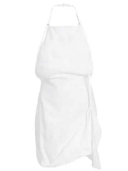 Jacquemus La Robe Figuerolles Mini Dress White Size 4 for rent on The Volte - main image
