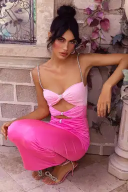 Eliya The Label Zora Dress Pink Size XS/ Au 6 for rent on The Volte - image 1