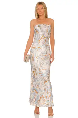 Bec & Bridge Stella Strapless Dress Print Size 8