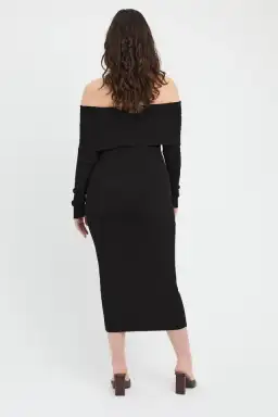 Kookai Lola Midi Dress Black Size 12 for rent on The Volte - image 3
