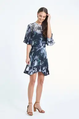 Lover the Label Peony Georgette Mini Dress Floral Size 10 for rent on The Volte - image 2
