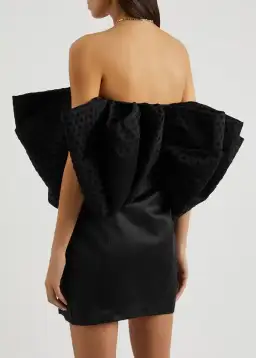 Rotate By Birger Christensen Natalie Bow Dress Black Size 8 for rent on The Volte - image 3