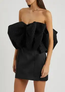 Rotate By Birger Christensen Natalie Bow Dress Black Size 8 for rent on The Volte - image 2