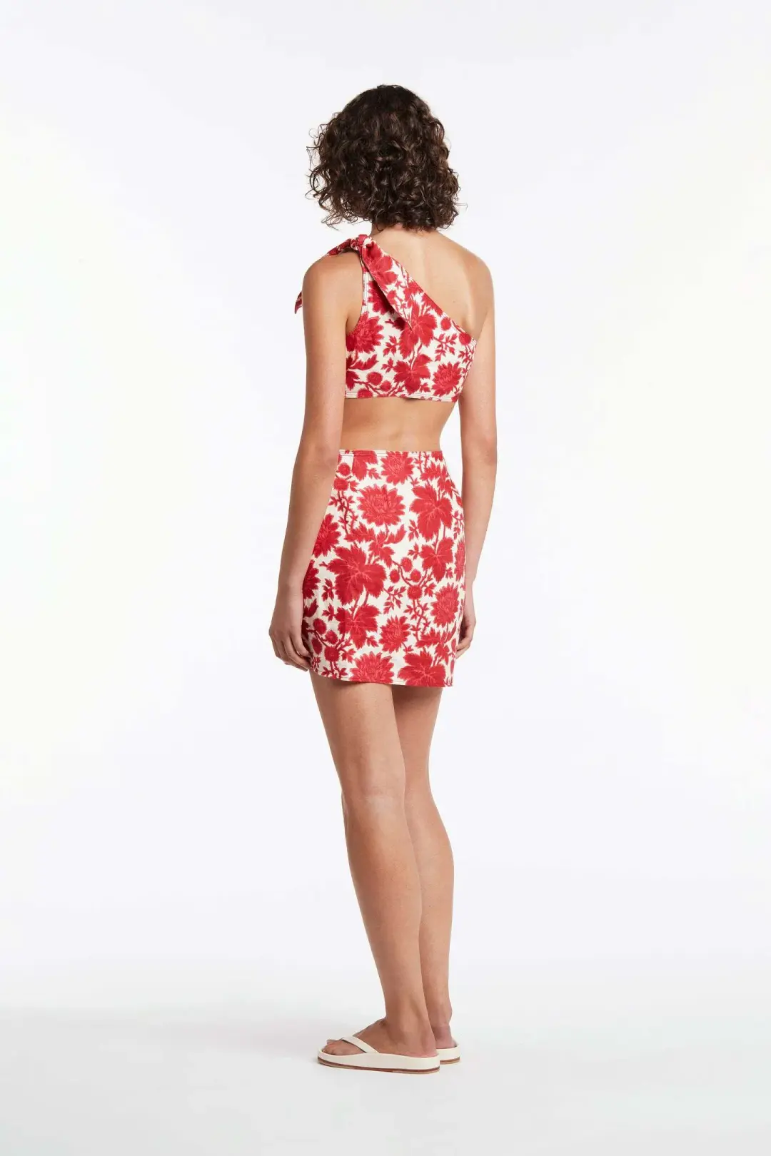 Sir The Label Cinta Cut Out Mini Dress Valentina Print Size 2 for rent on The Volte - main image