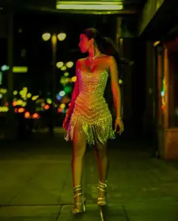 Albina Dyla Wild Corset Short Dress Silver/Nude Size 6 for rent on The Volte - image 4