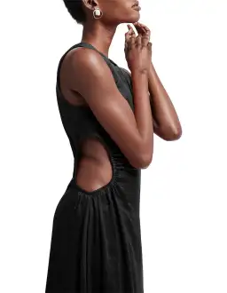 Aje Chateau Cut Out Midi Dress Black Size 4 / XXS for rent on The Volte - image 2