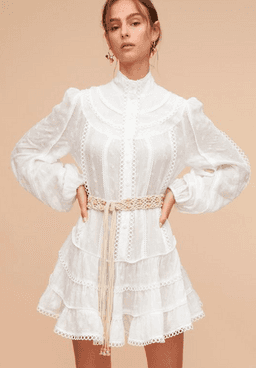 Tigerlily Hanae Mini Dress Ivory Size 10