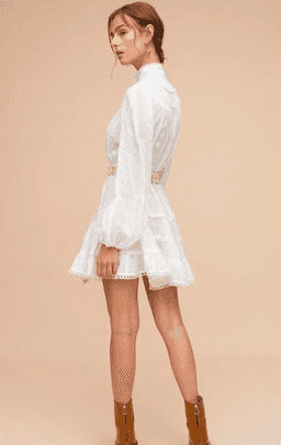 Tigerlily Hanae Mini Dress Ivory Size 10