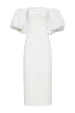 Rebecca Vallance Genevieve Puff Sleeve Dress White Size 12 for rent on The Volte - image 3